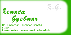 renata gyebnar business card